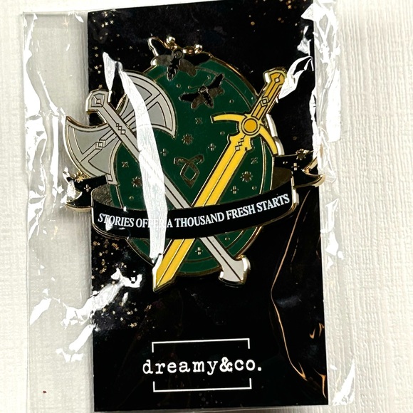New Enamel Pin Dream Co Stories Offer a Thousand Fresh Starts Ax + Sword - Picture 1 of 2